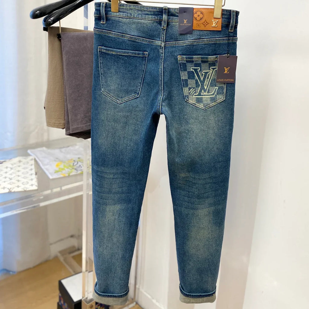 High-End Men’s Fitted Straight-Leg Jeans BS1026071502