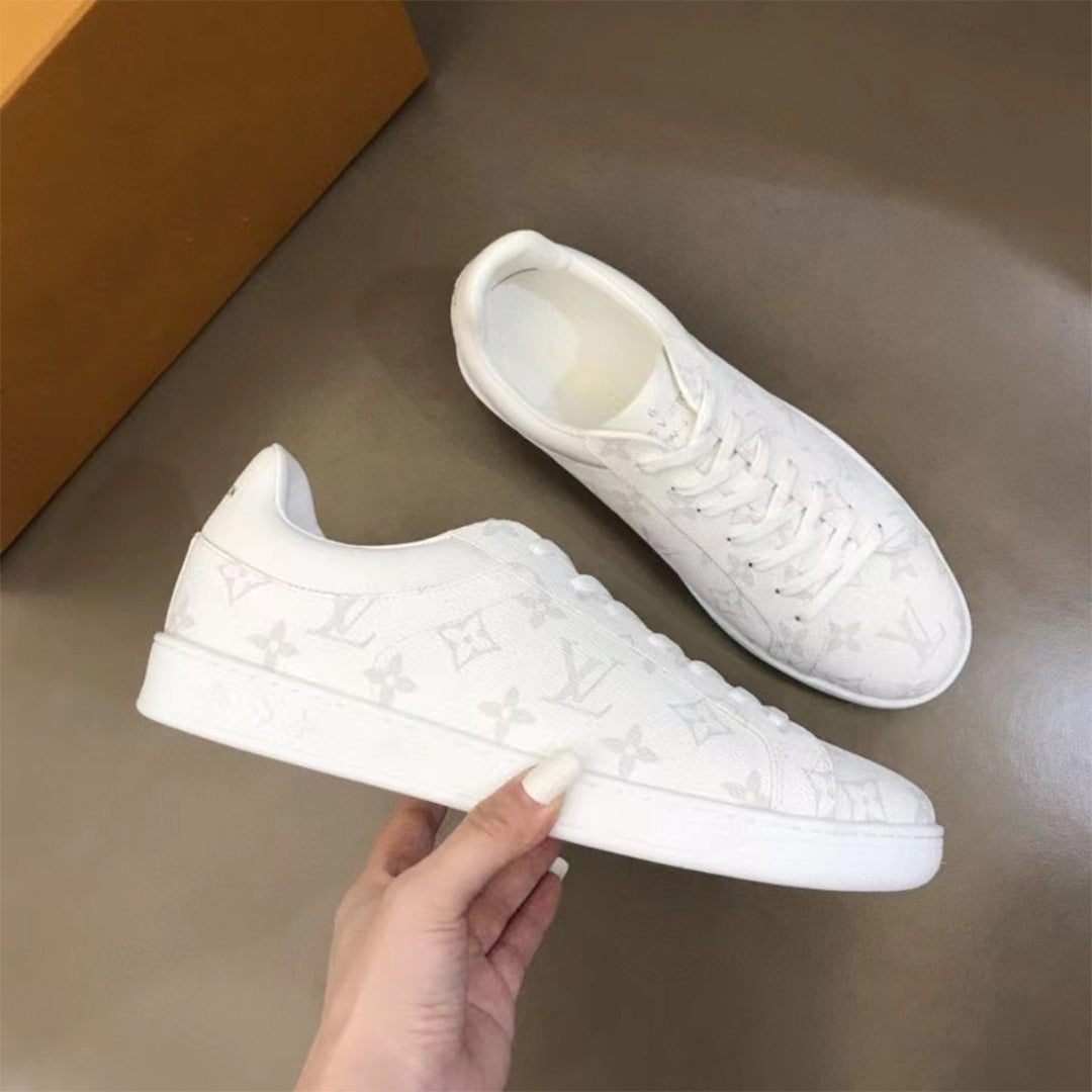 casual print lace-up sneakers