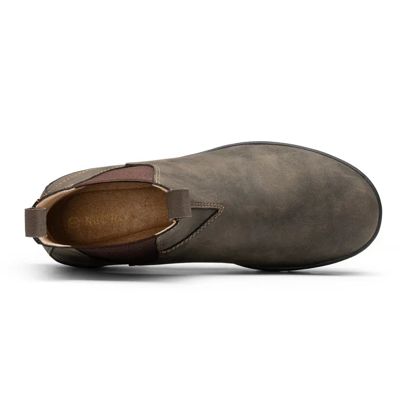 Men's Classic Chelsea Boots – PU Leather Slip-On Ankle Boots