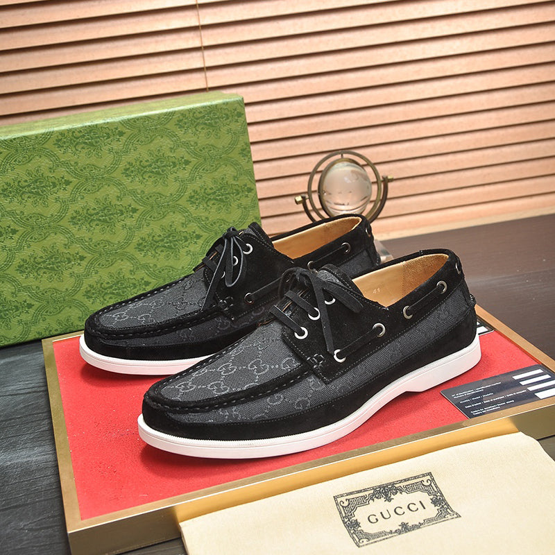24 New Luxury G Lace-up Casual Boat Shoes Derby Shoes 0424082601